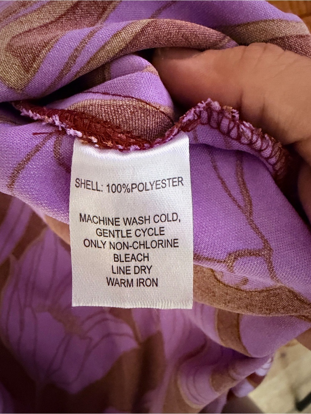 House of Harlow 1960 Cassia Floral Ring Maxi Dress Purple Brown M - Picture 12 of 12